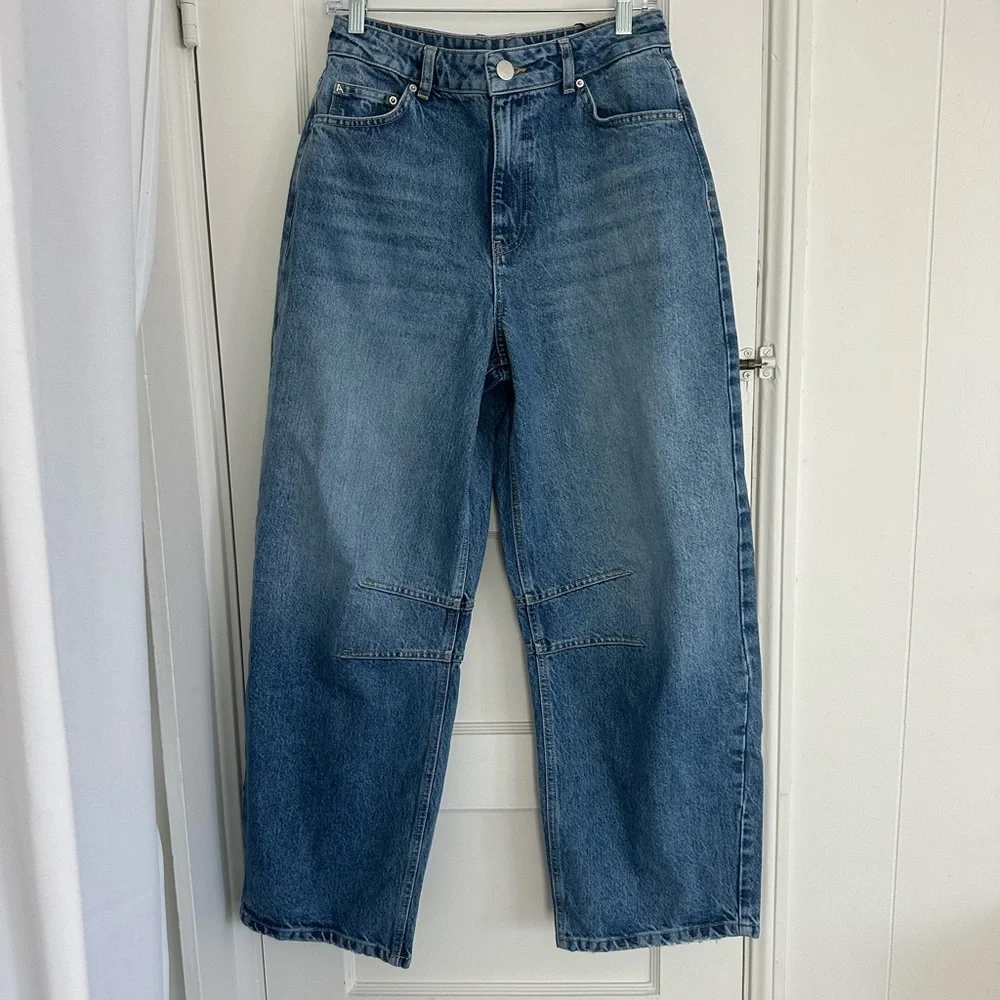 ALIGNE MID RISE RIGID BARREL JEANS - Picture 1 of 4